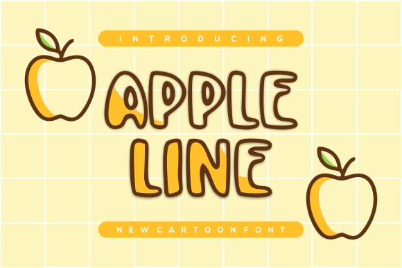 Apple Line Font for Creative Campaigns