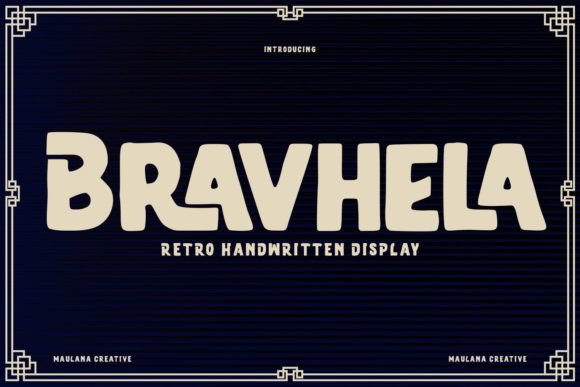 Bravhela: A Retro Display Font for Modern Campaigns
