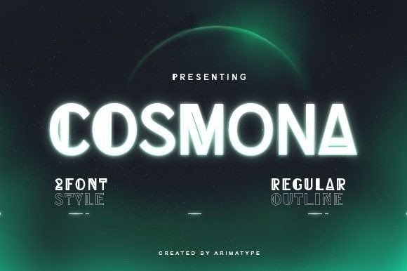 Cosmona: A Bold Display Font for Handmade Creations