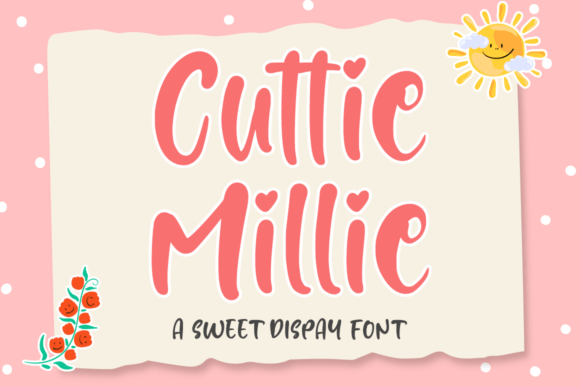 Cuttie Millie: A Playful Display Font for Creative Branding