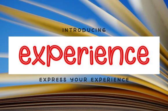 Experience: A Display Font for Modern Web Design