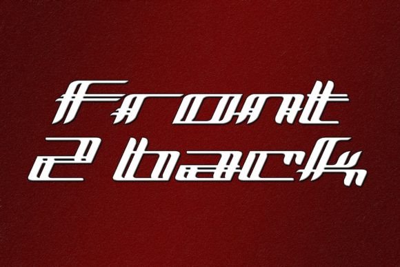 Front 2 Back: A Modern Display Font for Web Design