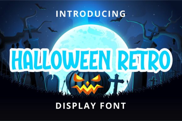 Halloween Retro Font for Web Design Projects