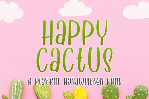 Happy Cactus: A Playful Display Font for Modern Campaigns