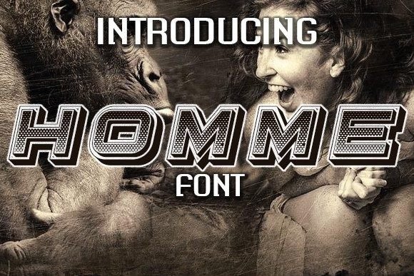 Homme: A Modern Display Font for Web Design Projects