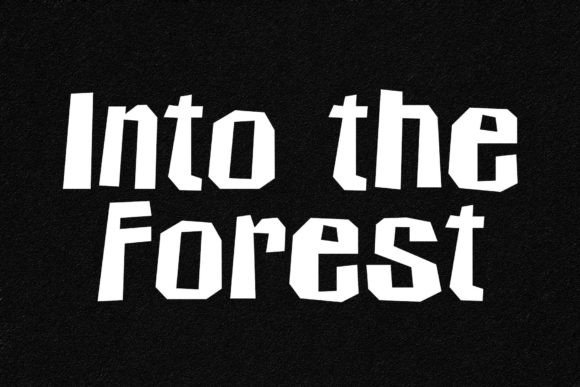 Into the Forest: A Playful Display Font for Digital Creativity