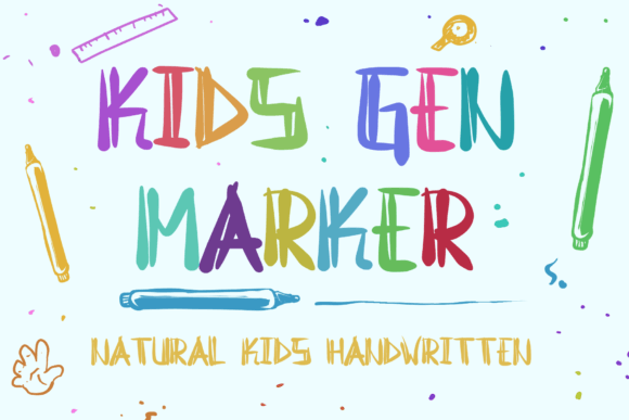 Kids Gen Marker: A Playful Font for Creative Projects