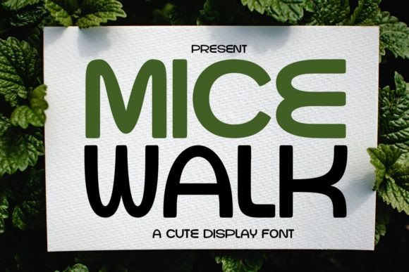 Micewalk Display Font for Campaign Creatives