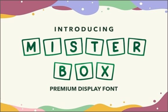 Mister Box: A Playful Display Font for Editorial Design