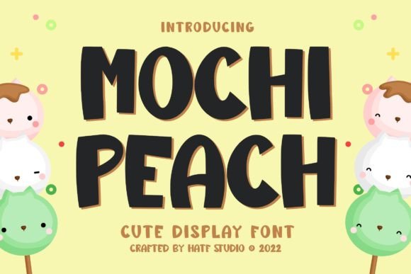 Mochi Peach: A Handwritten Display Font for Editorial Projects
