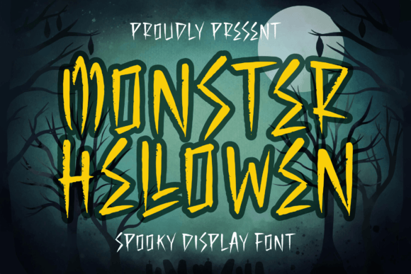 Monster Hellowen: A Spooky Font for Editorial Design