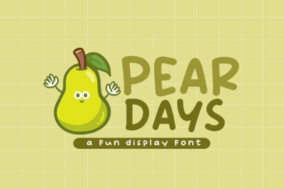 Pear Days: A Playful Font for Handmade Creations