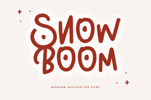 Snow Boom: A Whimsical Display Font for Winter-Inspired Designs