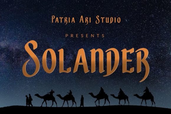 Solander Font for Editorial Design