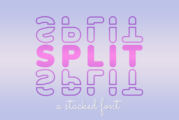 Split Font for Web Design and Branding