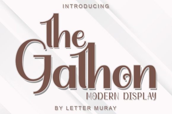 The Gathon: A Bold Display Font for Creative Branding