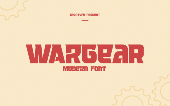 Wargear: A Bold Display Font for Branding Projects