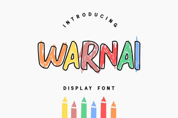 Warnai: A Playful Display Font for Digital Projects