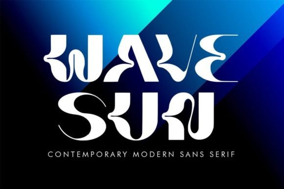 Wavesun: A Futuristic Display Font for Modern Branding