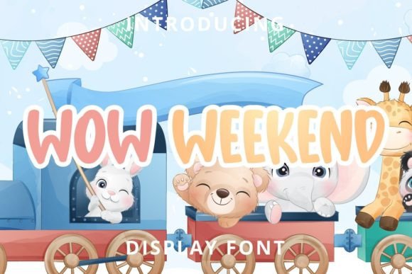 Wow Weekend: A Playful Display Font for Bold Campaigns